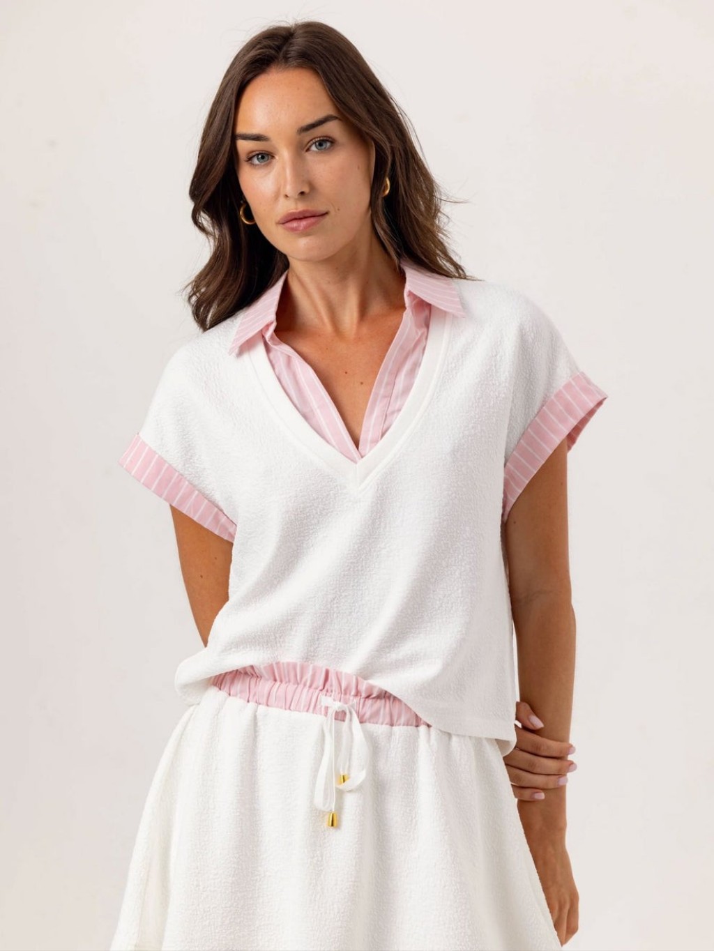Sundays By Wearesundays Coconut Milk Layered Lune Top